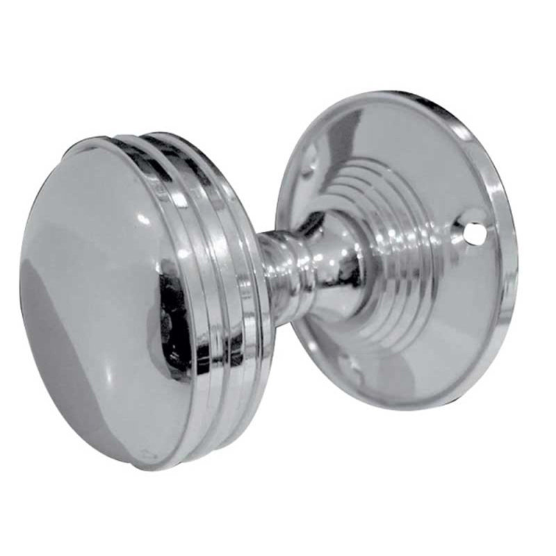 Passage Knobset, Polished Chrome