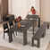 Transformer Table Extendable Dining Set - Table + Bench + 4 Chairs + Coffee Table(Panel Storage Unit) - 2 To 12 People - American Silver Birch