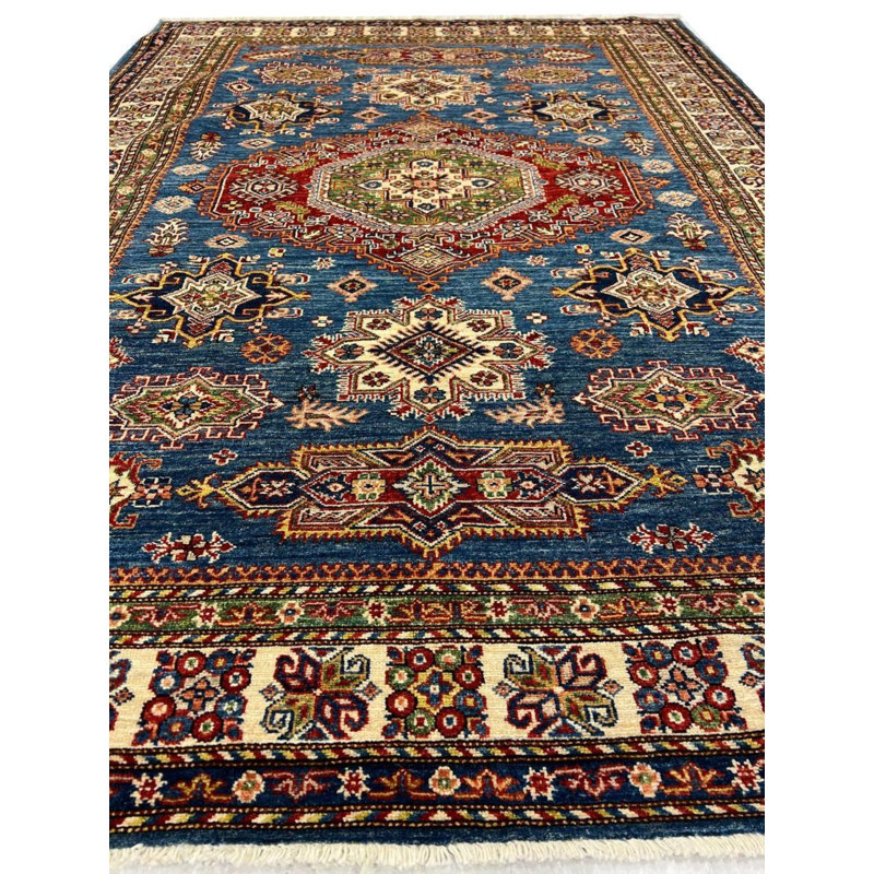 Oriental Area Rug in Light Blue