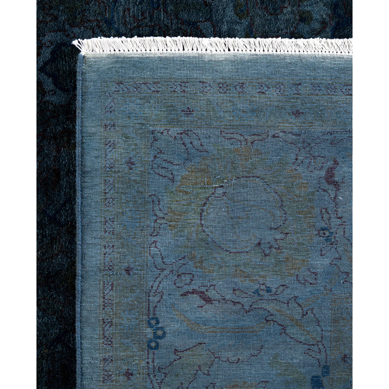Overdyed One-of-a-Kind 6' 4" X 9' 5" Hand Knotted Area Rug