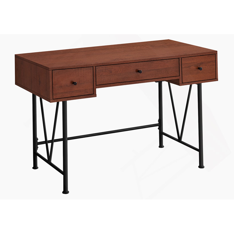 Bureau d'ordinateur élégant avec tiroirs de rangement Hollen, idéal pour le bureau à domicile et les petits espaces