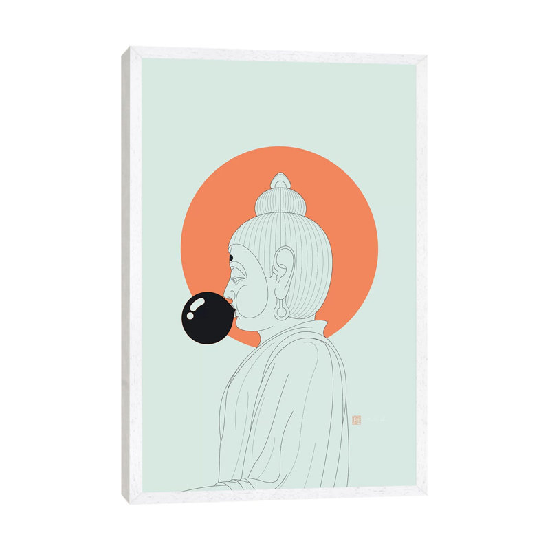 Concentrate On The Void! by Thoth Adan - Print on Canvas, 152.5 cm H x 101.5 cm W, White Framed
