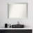 Brushed Sterling Silver Wood Bathroom Vanity Non-Beveled Wall Mirror-1871685479