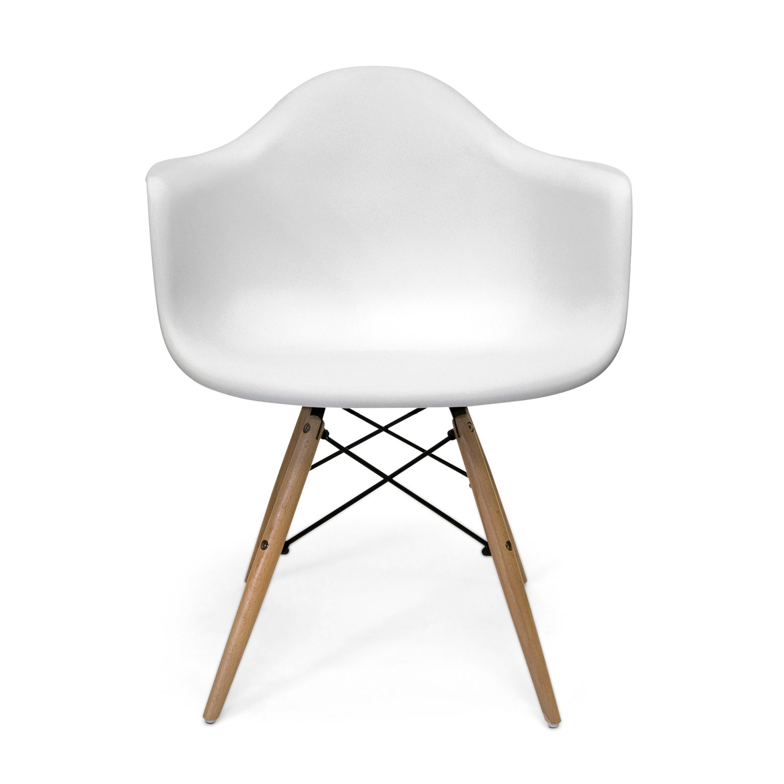 Jordan Armchair, White/Natural