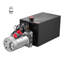 Unité hydraulique de 10 pintes, pompe de remorque à simple effet, pression de surpression maximale de 3200 PSI et débit de 0,91 GPM, pompe hydraulique à courant continu de 12 V avec réservoir en métal pour le levage de la voiture