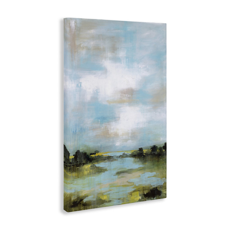 Wasting Time Abstract Landscape Canvas, design by Wani Pasion, 24" H x 16" W