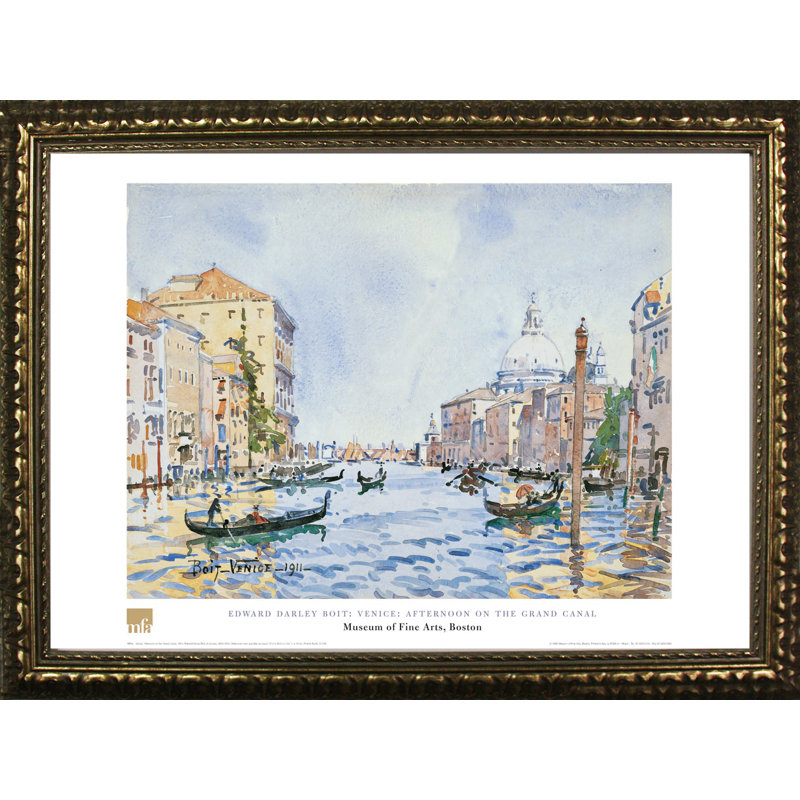 « après-midi on the grand canal » par edward darley boit, reproduction d’art encadrée Museum Masters