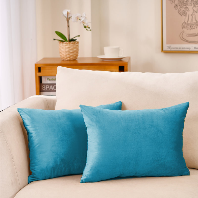 Payson lumbar pillow cover, Blue, 14" H x 20" W