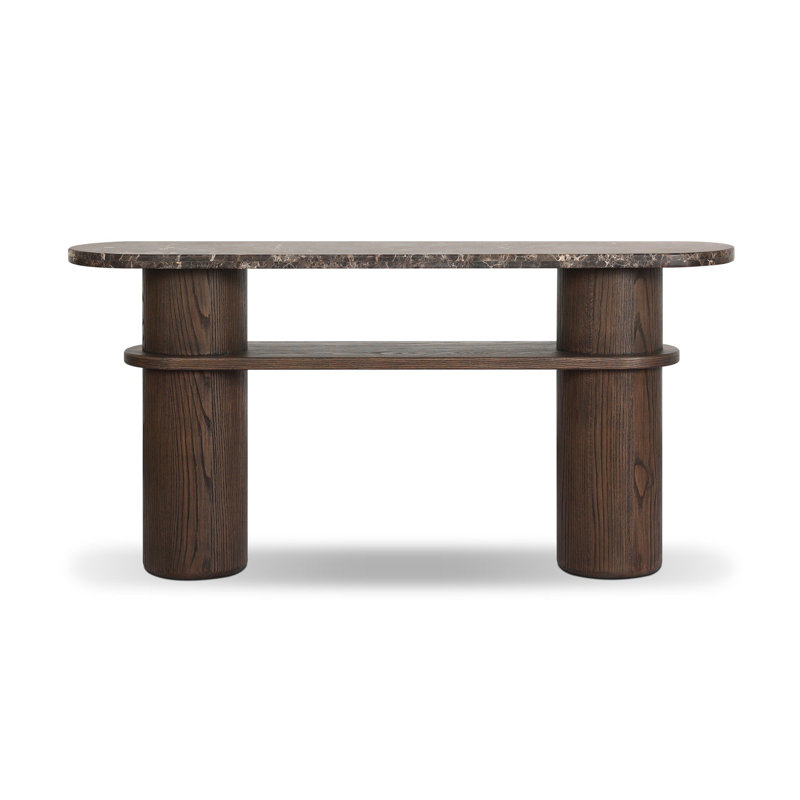 Serova 65'' W Marble Console Table