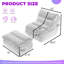 Grand fauteuil à billes ergonomique avec repose-pieds, canapé-lit moelleux pour le salon et la chambre à coucher-129022219