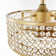 18" Windermere Caged Crystal Ceiling Fan with Light and Remote