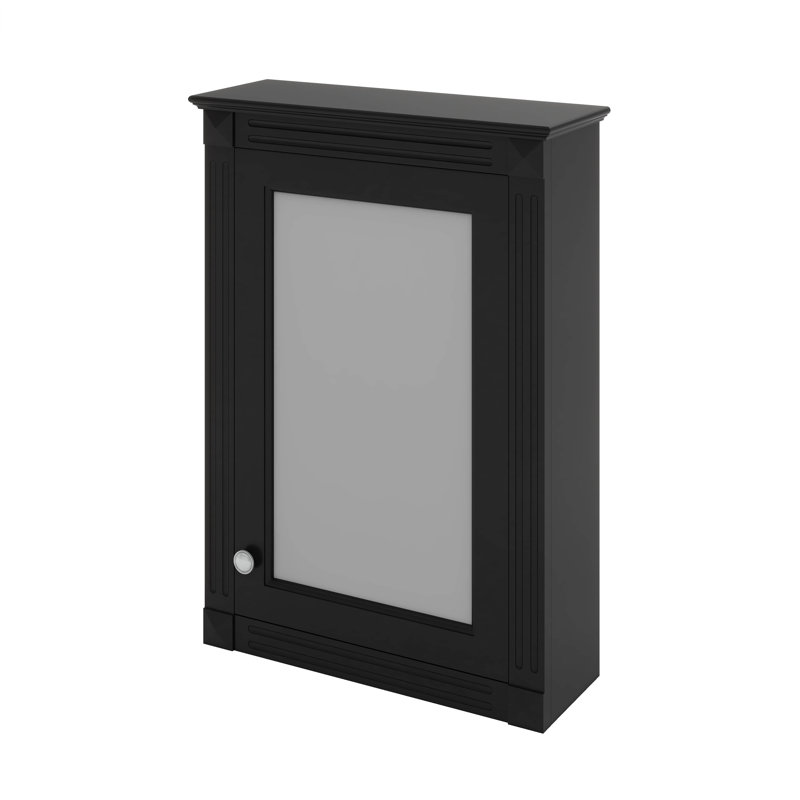 Armoire à pharmacie murale avec miroir et tablettes réglables Merax, Noir