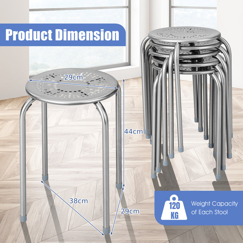Brander Steel Accent Stool