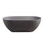 Baignoire d'ingénierie de surface solide de 63 po avec trop-plein et bonde escamotable