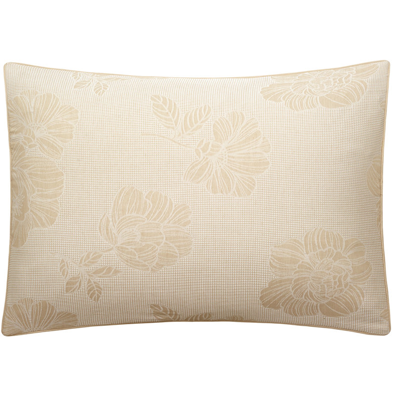 Gold Jacquard Floral King Microfiber Comforter Set