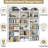 Triple Wide Bookcase 71''X 59''X 9.25''-1295548125