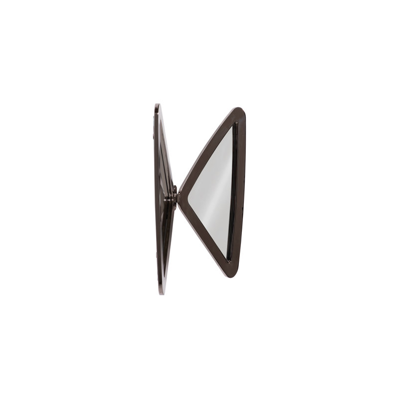 Frates Butterfly Wall Mounted Wall Mirror, Plated Black Nickel