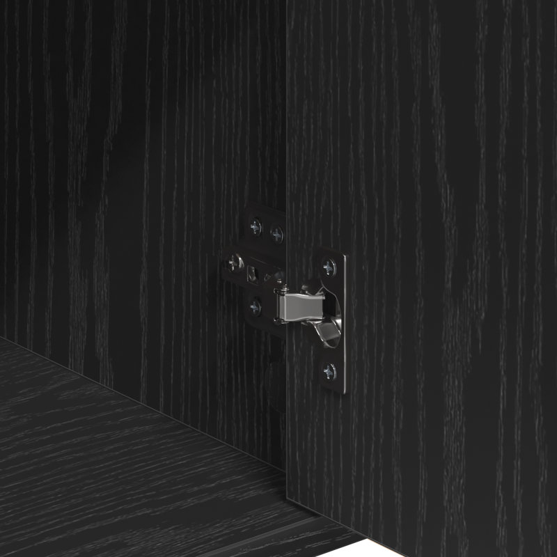 60cm Sideboard, Black Oak