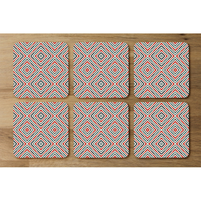 Square 6 Piece Coaster Set