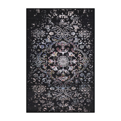 Tapis oriental noir / rouge / bleu Hallettsville