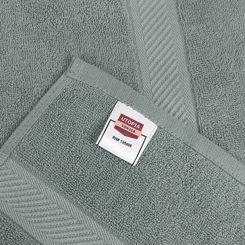 Cassada Cotton Bath Towel, Cool Gray