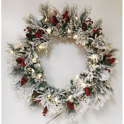 Snowpine Fiber Wreath/ T112
