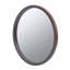 Miroir mural 20 "x 20" avec cadre en bois et finition noyer, miroir mural-2027349151