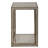 Robinson Mirrored Glass Top End Table with Storage