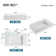 40 in. Wall-Mount or Countertop Bathroom with Classic Square Bowl Solid Surface
