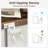 47" Farmhouse Bookshelf With Barn Doors-2012668012