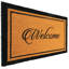 Tapis en fibre de coco avec support en PVC imprimé naturel 18 po X P 30 po L