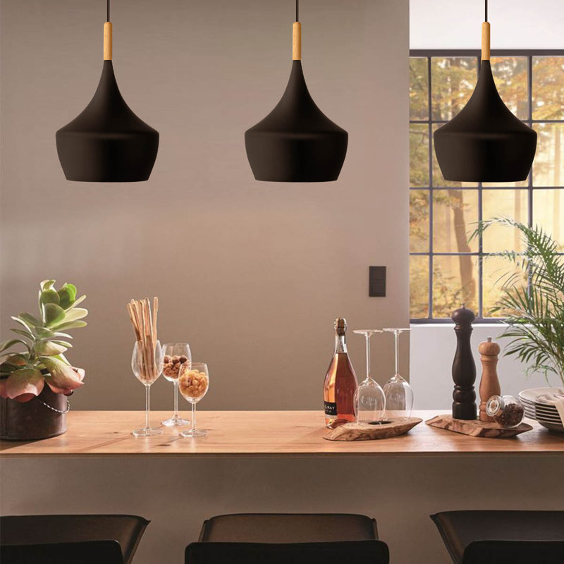 Luminaire suspendu rétro industriel rétro 1 lumière avec abat-jour en métal Alima