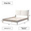 Lit tapissier en bois massif Chad-1773950066