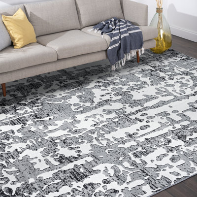 Tapis abstrait gris