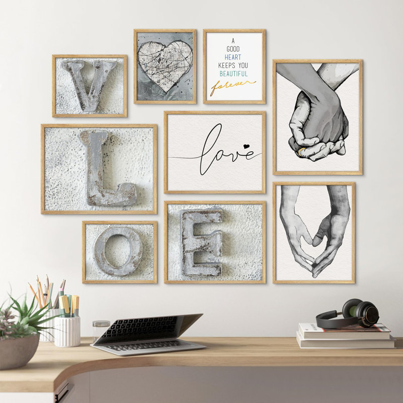 Romantiques vibes, amour et illustrations à la main, petit décor moderne, Naturel