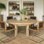 Lauren Liess Round Oak Dining Table