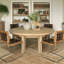 Lauren Liess Round Solid Oak Dining Table