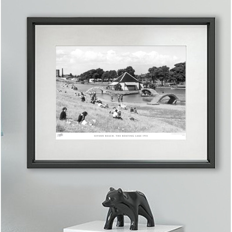 Severn Beach, The Boating Lake 1951 - Single Picture Frame Print, 45cm H X 60cm W x 2cm D