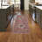 Oriental Machine Woven Machine Washable Polyester Area Rug in Red/Black-1374141245