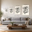 «Ink Flower I Cream» par Sara Zieve Miller - Impression sur toile