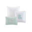 Housse de couette très grand / très grand - 100% coton avec broderie corail et bordure découpée-119106243