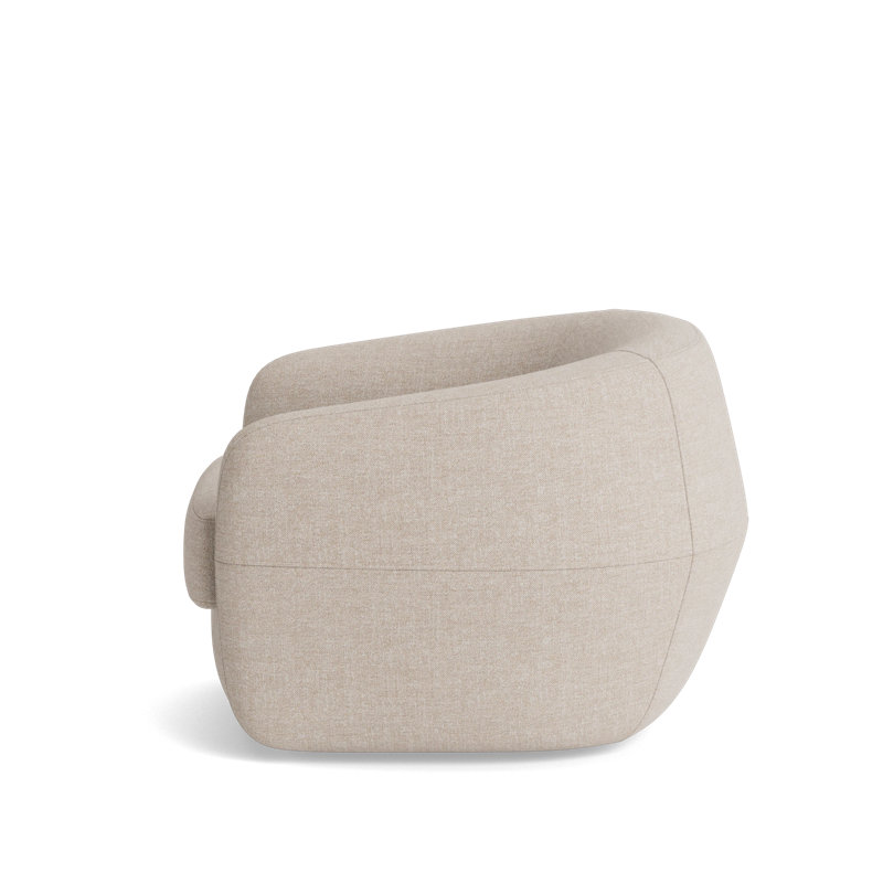 Elaine Swivel Chair, Performance Weave - Natural