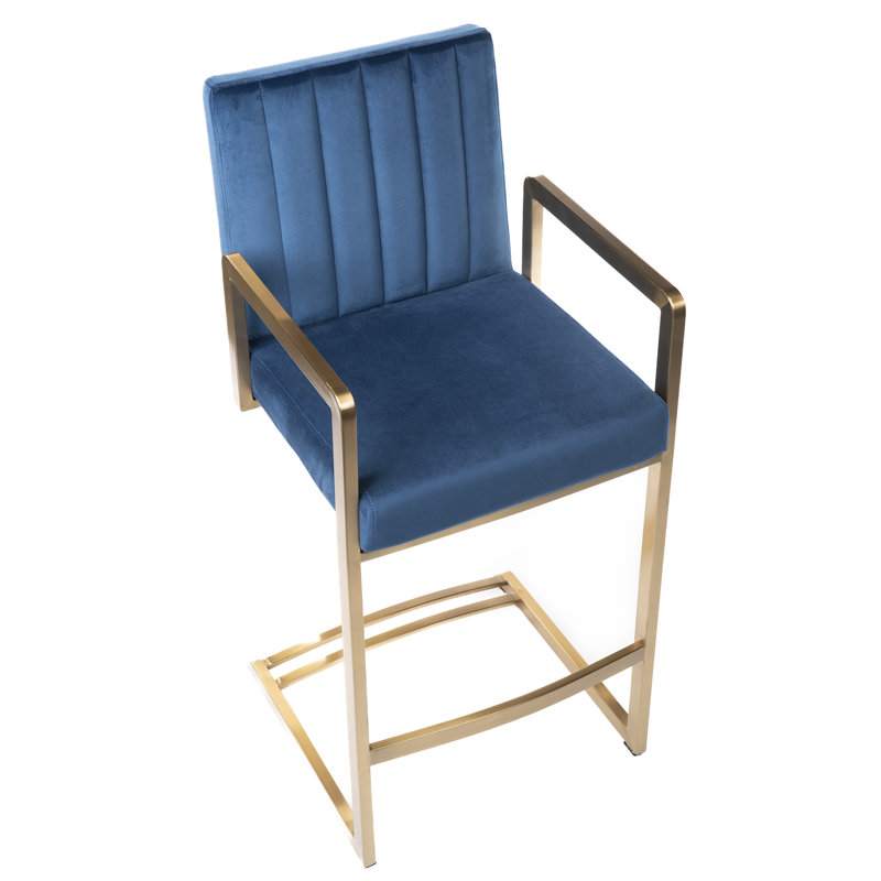 Tabouret de bar Tubo, Bleu