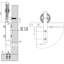 Modesto Sliding Door Wheel Frame Hardware Kit-1506633727