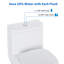 Toilette allongée une pièce à chasse double 1,1 / 1,6 GPF avec siège à fermeture en douceur Siphonic (siège inclus)-125361178-125361179