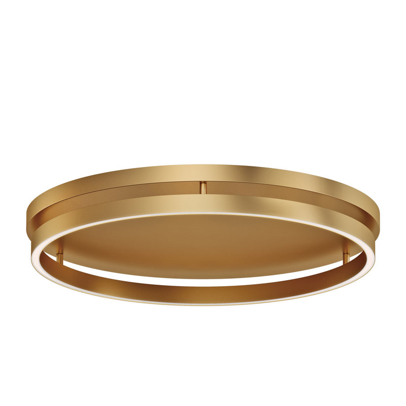Plafonnier encastré 1 lumière DEL 24,5 po Recess, Doré