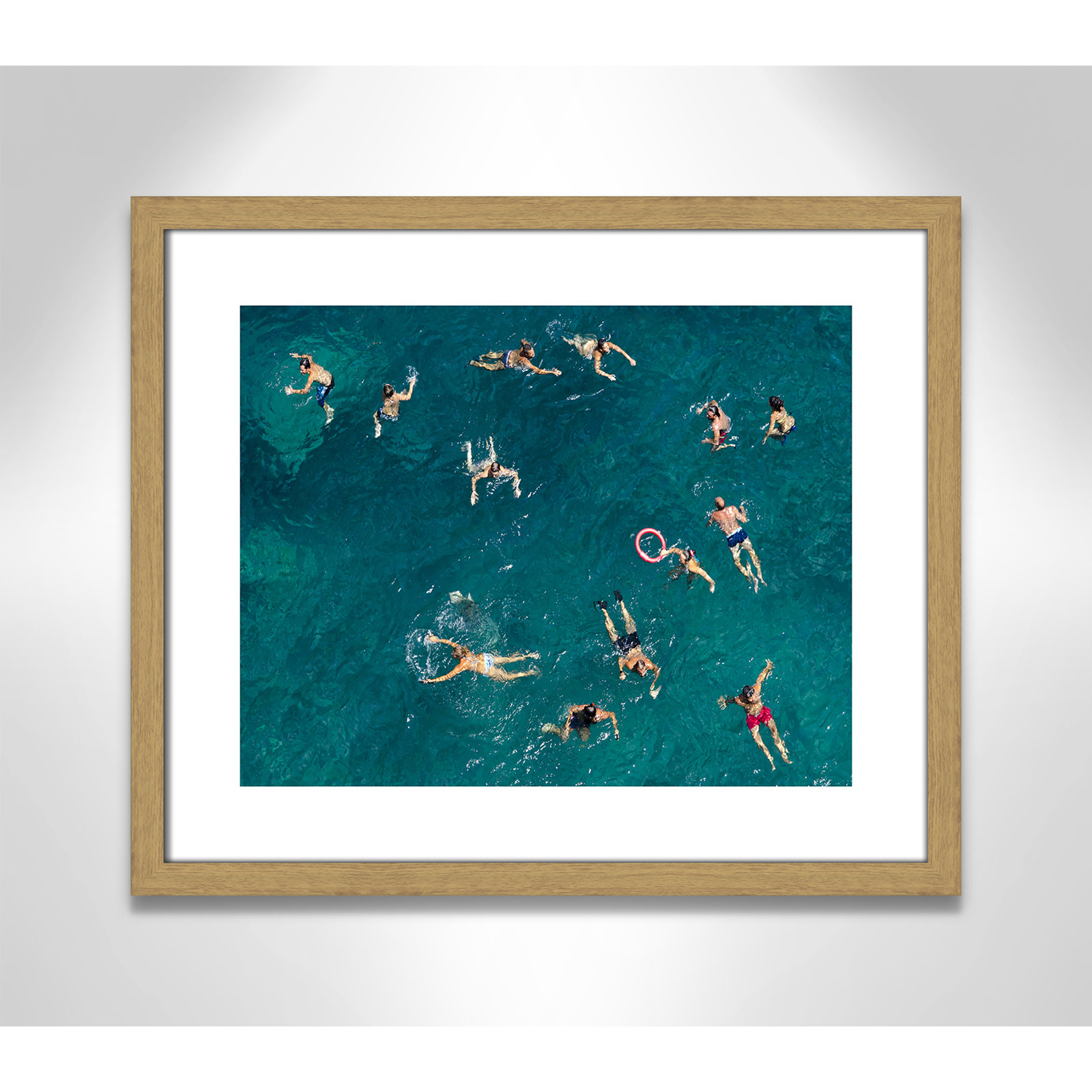 Tonti - Photograph Print, Beige Wood Framed Paper, 16" H x 19" W x 0.75" D