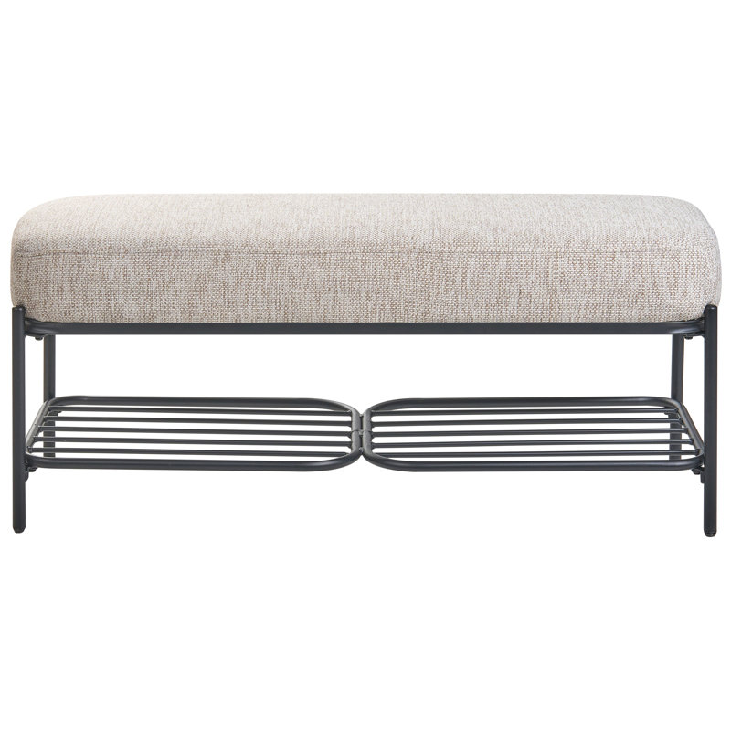 Shoe Bench Allishia Fabric, Beige