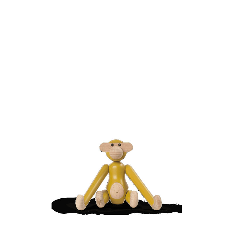 Monkey Animals Decorative Object, Yellow