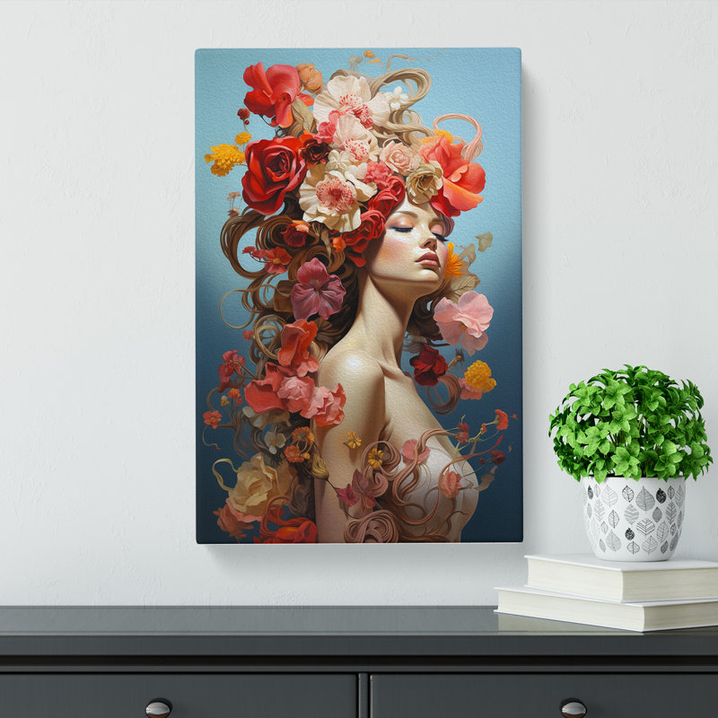 Floral Surrealism No.2 - Print, 76cm H x 50cm W x 3cm D
